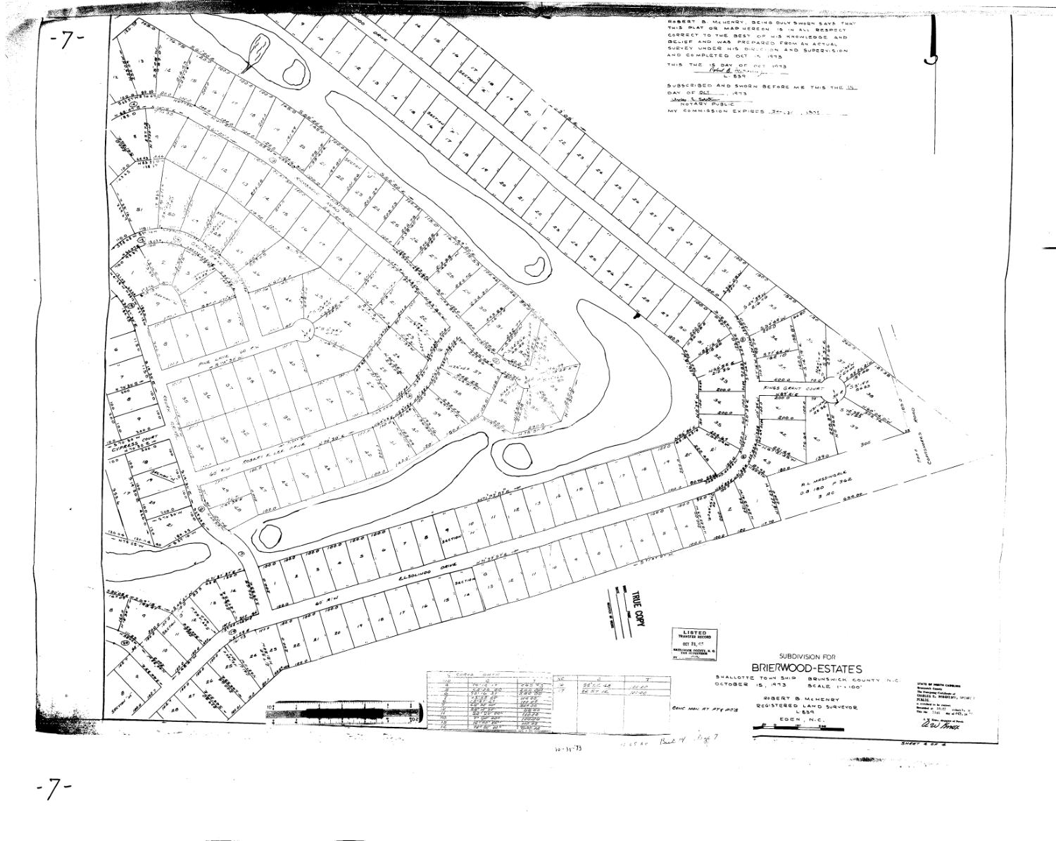 Sheet 4 of 4 of the 1973 plat